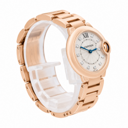 Cartier Ballon Bleu De 28MM W69002Z2 18Kt Everose Gold Watch